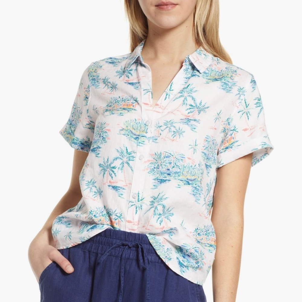 Tommy Bahama Bahama Village Linen Shirt size M